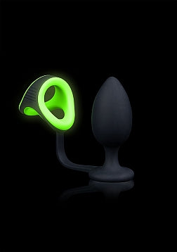 GLOW IN THE DARK PLUG WITH BALL STRAP