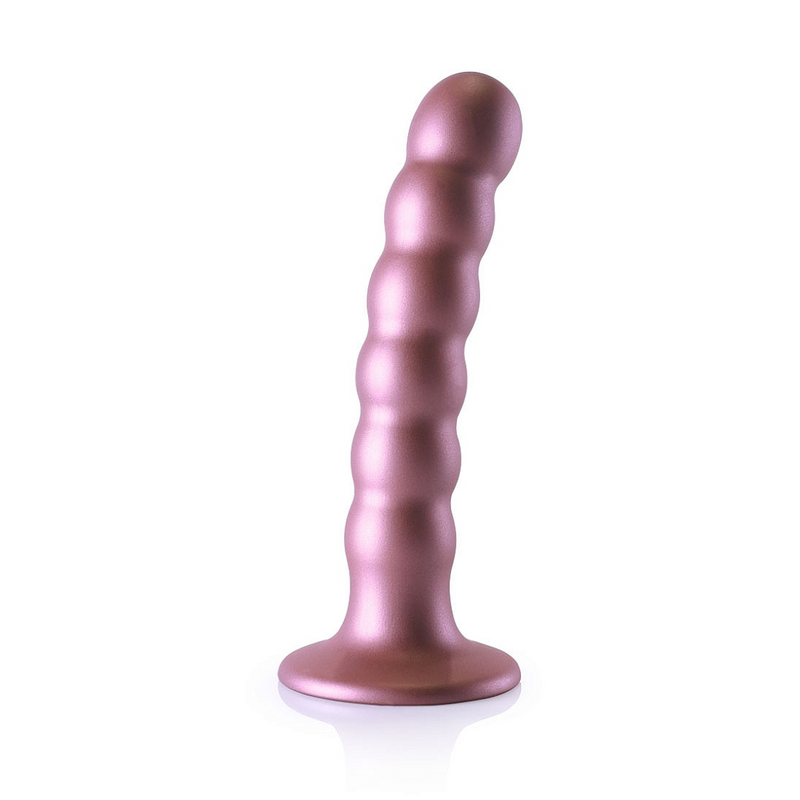 BEADED G SPOT 5" DILDO ROSE GOLD