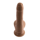 UNCUT VIBRATING DILDO DARK 6"