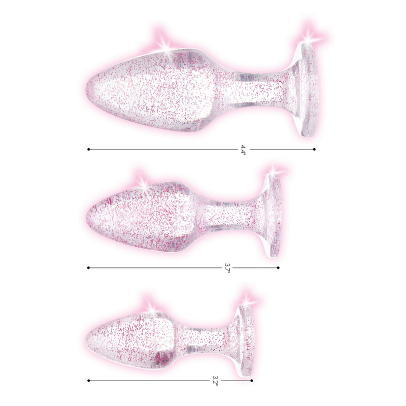 BOOTY SPARKS GLITTER ANAL PLUGS PINK