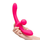 TOGETHER VIBES DOUBLE TAP STRAPLESS STRAP ON PINK