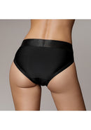VIBRATING STRAP ON HIPSTER BLACK XS/S