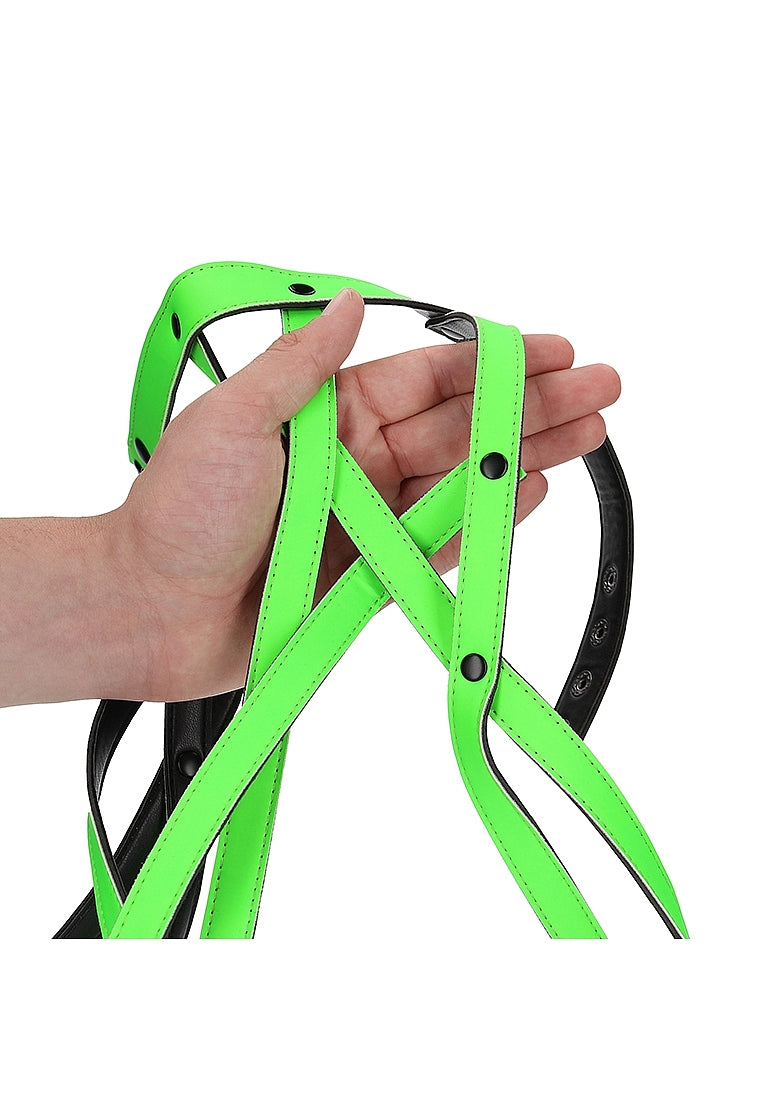 GLOW IN THE DARK BODY HARNESS S/M