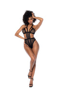 STRAPPY BODYSUIT BLACK L/XL