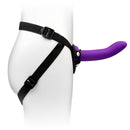 TOGETHER VIBES DUO STRAP ON HARNESS 5.5" DILDO & 8" VIBRATING PURPLE DILDO