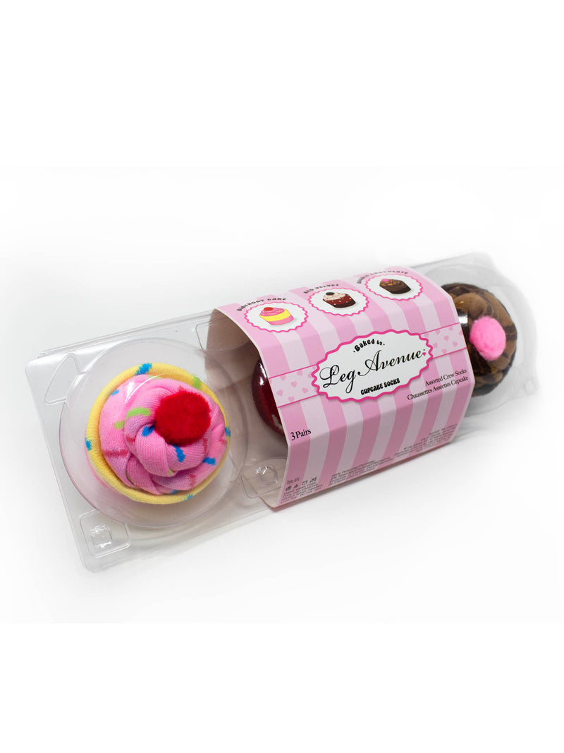 3 PACK CUPCAKE SOCKS