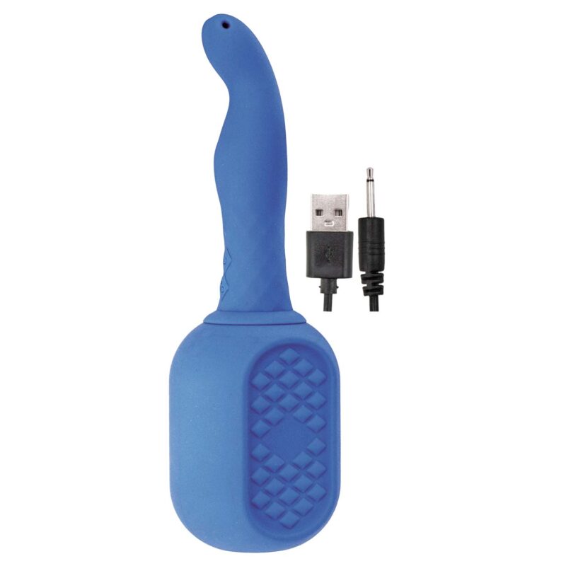 VIBRATING ANAL DOUCHE BLUE