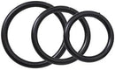 3PC METAL COCK RINGS BLACK