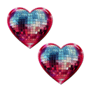 DISCO BALL HEART PASTIES