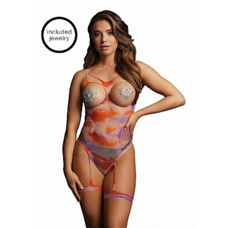 OPEN CUP TEDDY PINK TIE DYE O/S
