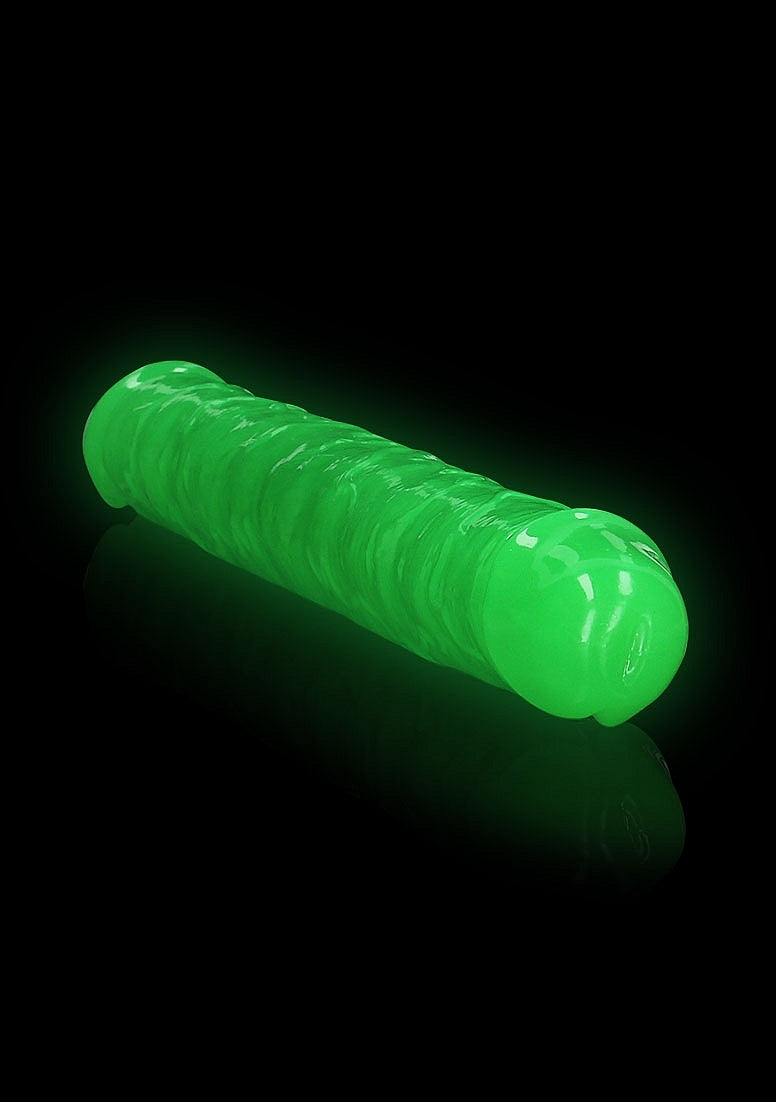 REALROCK GLOW IN THE DARK 12" DOUBLE ENDED DILDO GREEN