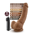 COVERBOY BOXER 9" VIBRATING DILDO