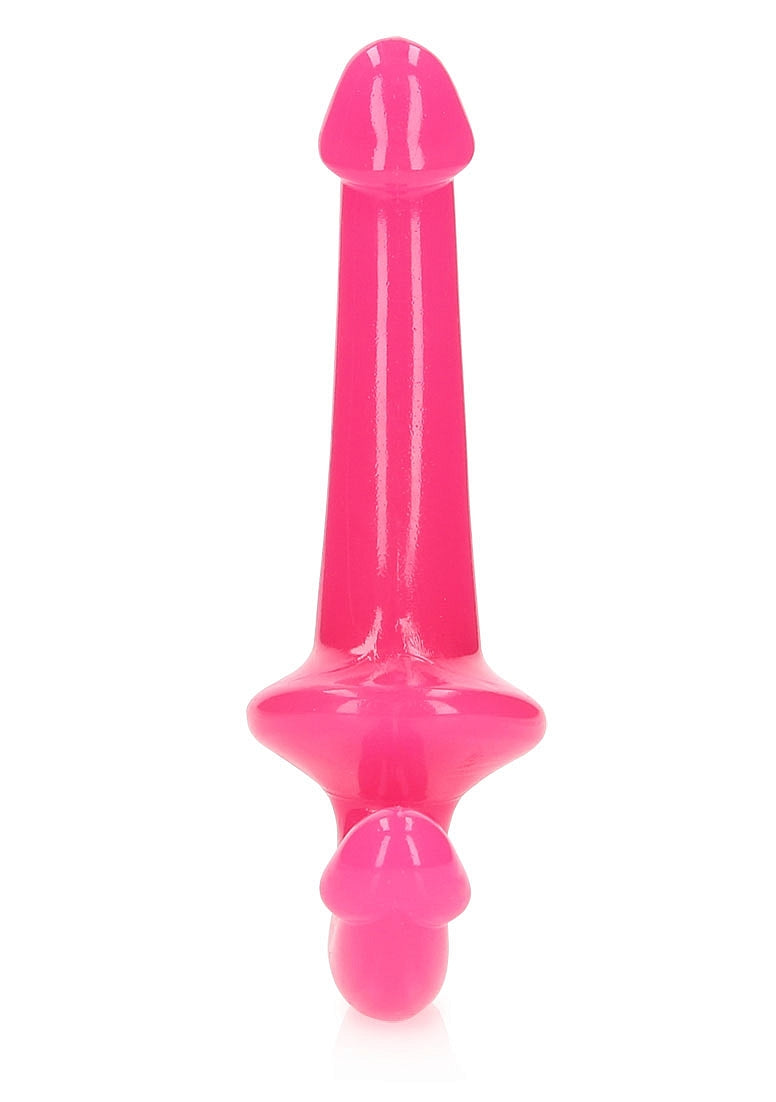 REALROCK GLOW IN THE DARK 6" STRAPLESS STRAP ON PINK