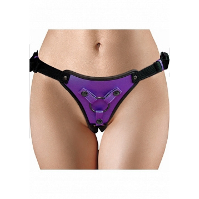 METALLIC STRAP ON HARNESS PURPLE