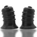 RIBNIBS SPRINGY RIBBED NIPPLE SUCKERS BLACK