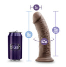 AU NATUREL 8" DILDO CHOCOLATE