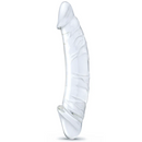 GLAS GIRTHY DOUBLE ENDED DILDO 10.5"