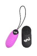 BANG! RIBBED EGG WITH REMOTE PURPLE