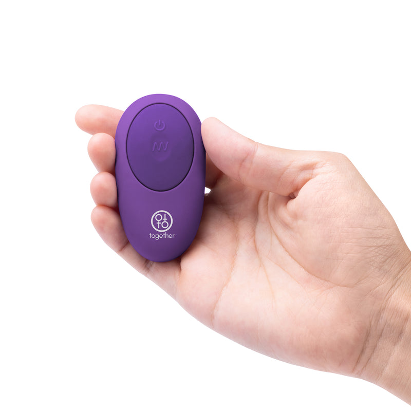 TOGETHER VIBES V2 PURPLE DOUBLE ENDED VIBRATOR WITH REMOTE