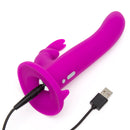 HAPPY RABBIT VIBRATING STRAP ON