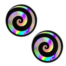 NEVA NUDE HOLOGRAPHIC SPIRAL PASTIES