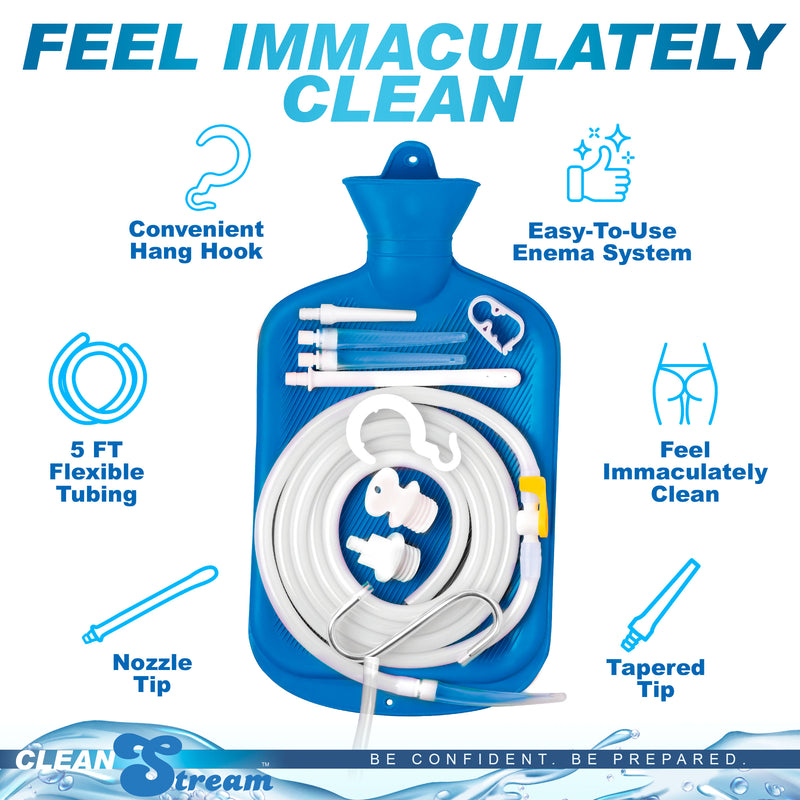 CLEAN STREAM DELUXE SHOWER ENEMA KIT
