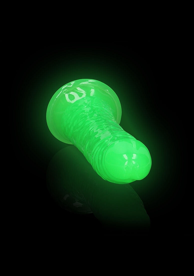 REALROCK GLOW IN THE DARK 7" SLIM DILDO GREEN