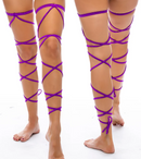 GARTER SET WITH STRINGS PURPLE