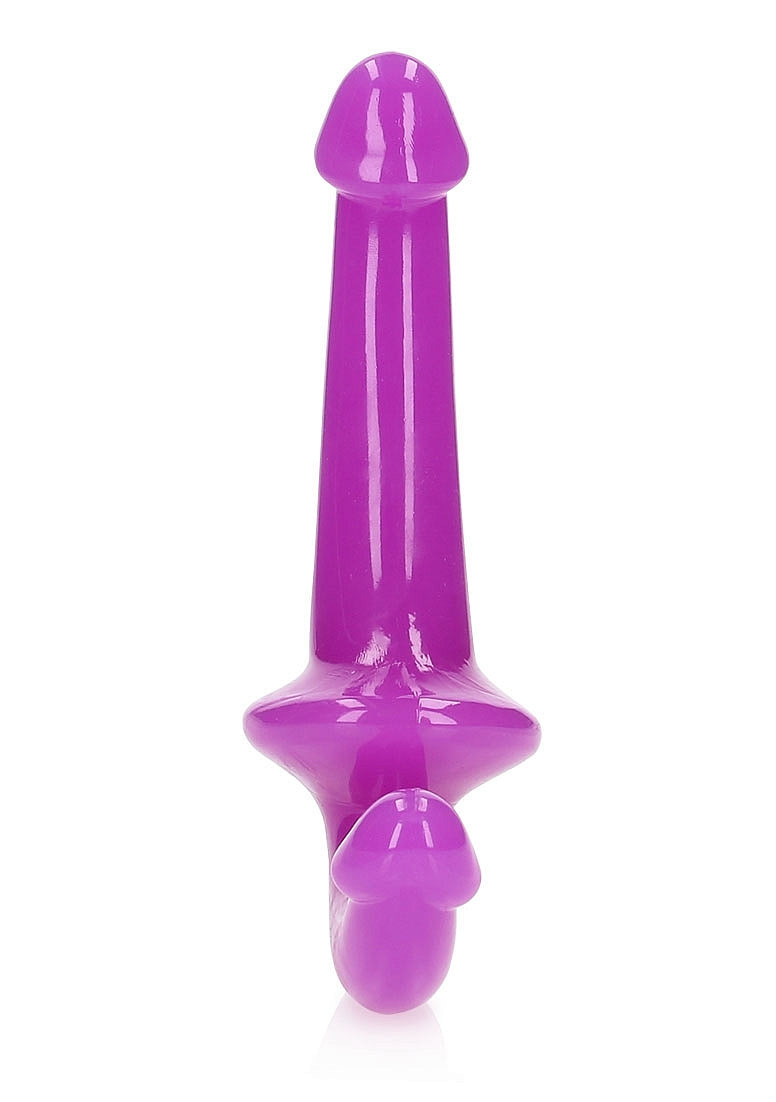 REALROCK GLOW IN THE DARK 6" STRAPLESS STRAP ON PURPLE