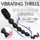 BANG! DIGITAL DISPLAY ANAL BEADS BLACK