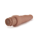 Tan Miguel lying on its side, showing the twist dial at the base