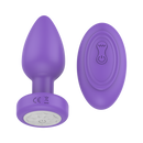 LUV INC VIBRATING ANAL PLUG PURPLE WITH REMOTE
