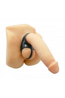 Annex divider ring fitted on a realistic display form to show how it is worn