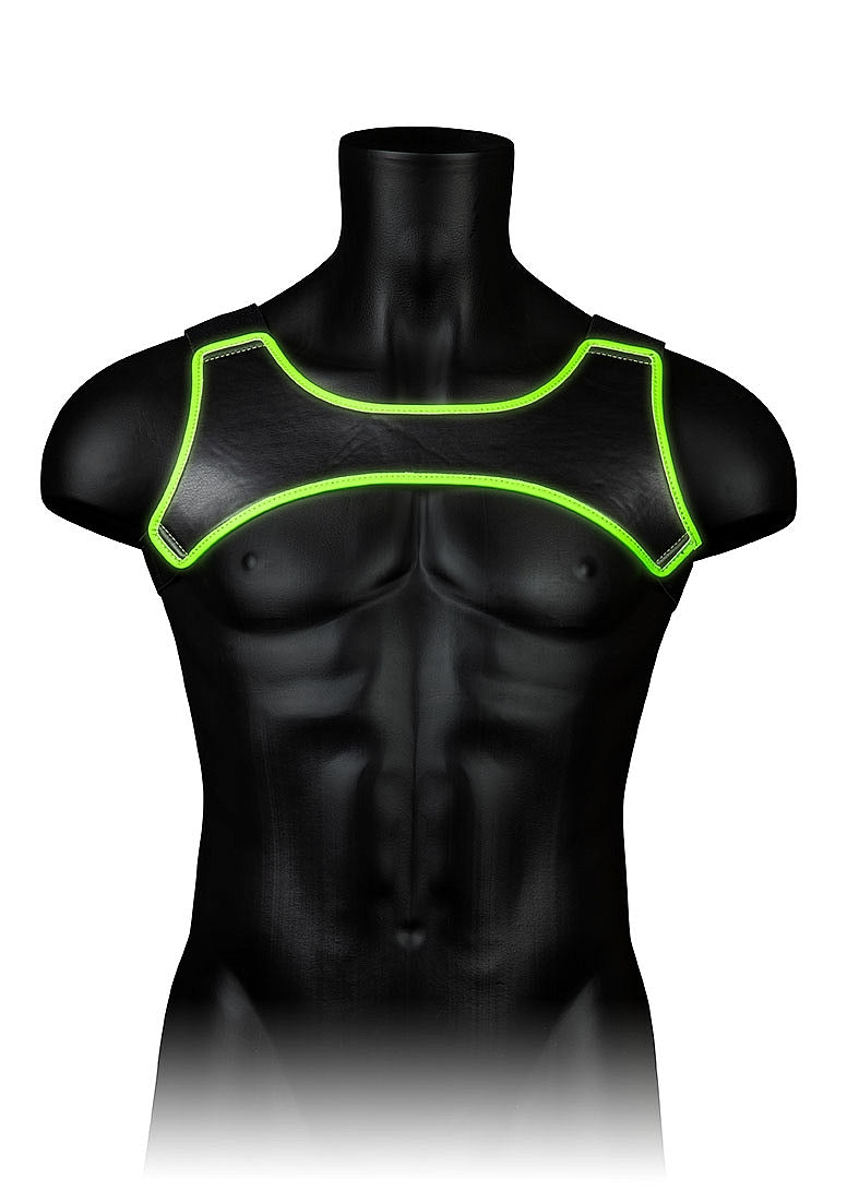 GLOW IN THE DARK NEOPRENE HARNESS L/XL