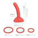 BEGINNERS STRAP-ON HARNESS SET WITH 5” ORANGE DILDO