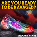 CREATURE C*CKS PHOENIX VIBRATING DILDO WITH REMOTE