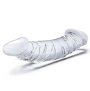 GLAS GIRTHY DOUBLE ENDED DILDO 10.5"