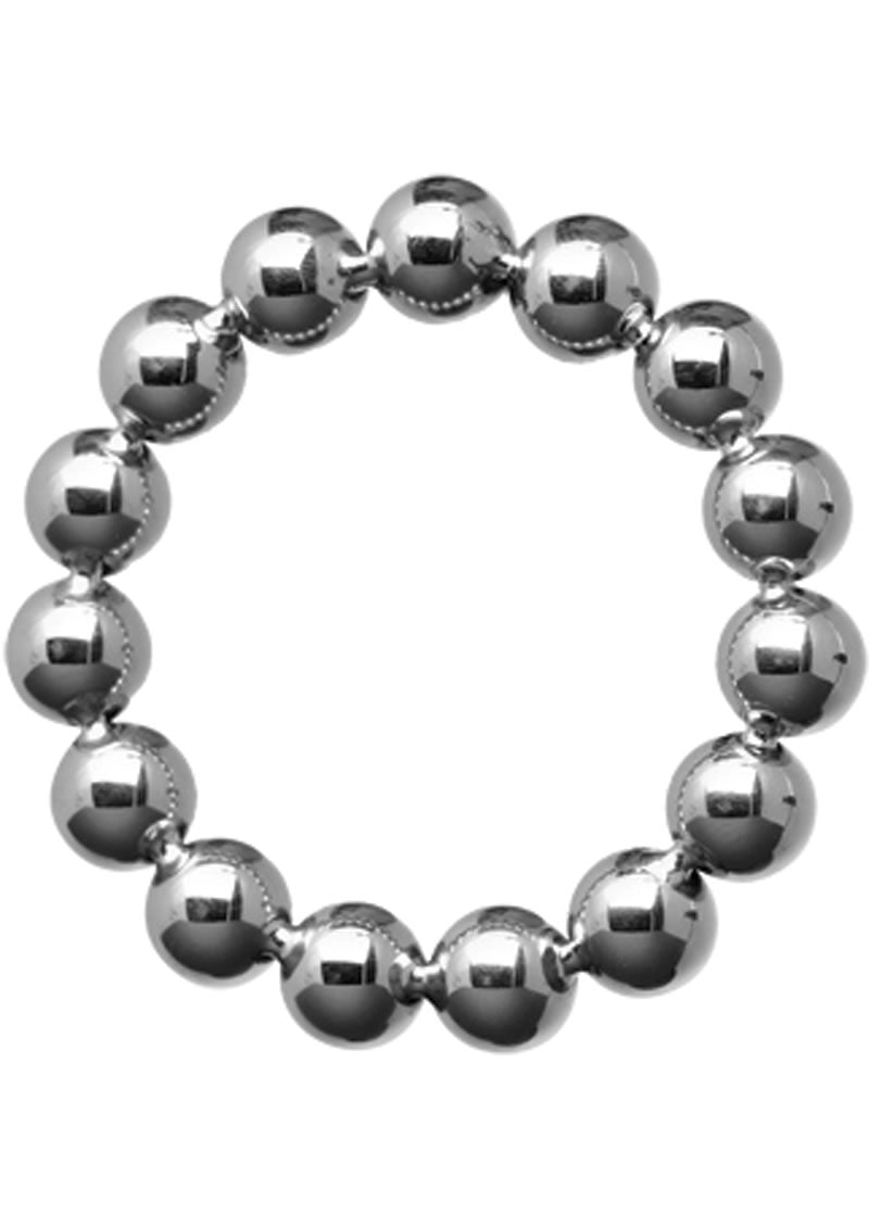 MASTER SERIES STAINLESS STEEL BEADED RING 2"