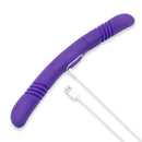 TOGETHER VIBES DOUBLE DELIGHT VIBRATING & THRUSTING PURPLE DILDO