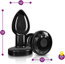 CHEEKY CHARMS SMALL BLACK ANAL PLUG WITH REMOTE