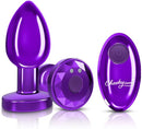 CHEEKY CHARMS MEDIUM PURPLE ANAL PLUG WITH REMOTE