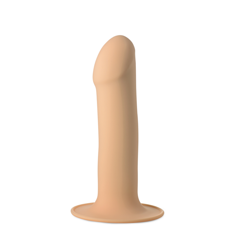 SQUEEZABLE PHALLIC DILDO WHITE 6"