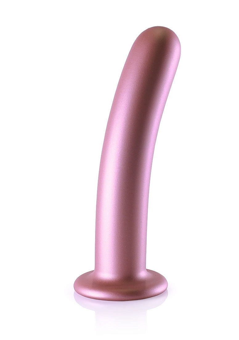 SMOOTH G SPOT 7" DILDO ROSE GOLD