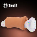 Snug fit: Molly stroker shown stretching around a clear speckled toy