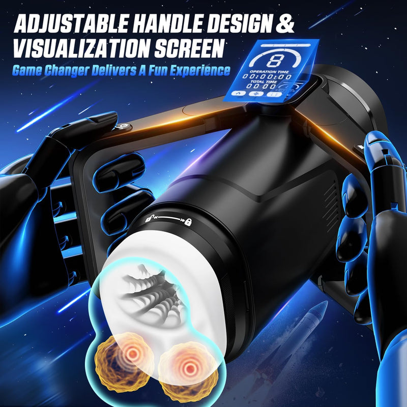 CYBERSKIN THE WING THRUSTING & VIBRATING STROKER BLACK