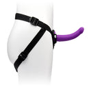 TOGETHER VIBES TILT STRAP ON HARNESS &  6.5" VIBRATING PURPLE DILDO