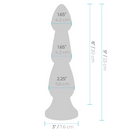 LUX FETISH 9" RIBBED ANAL PLUG