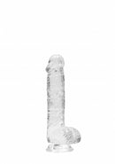 REALROCK 6" DILDO CLEAR