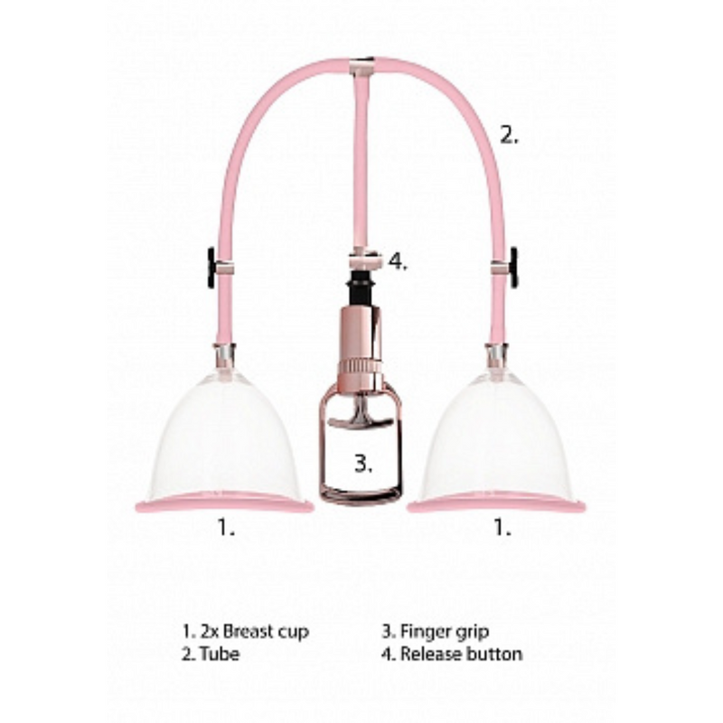 BREAST PUMP SET MEDIUM ROSE GOLD