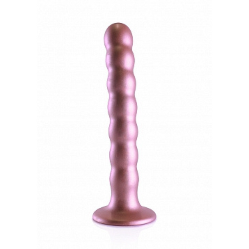 BEADED G SPOT 6.5" DILDO ROSE GOLD